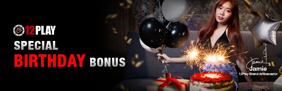 12Play Casino-Birthday Bonus