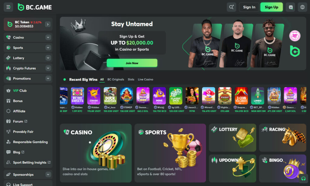 BC.GAME-Bitcoin Gambling & Crypto Casino