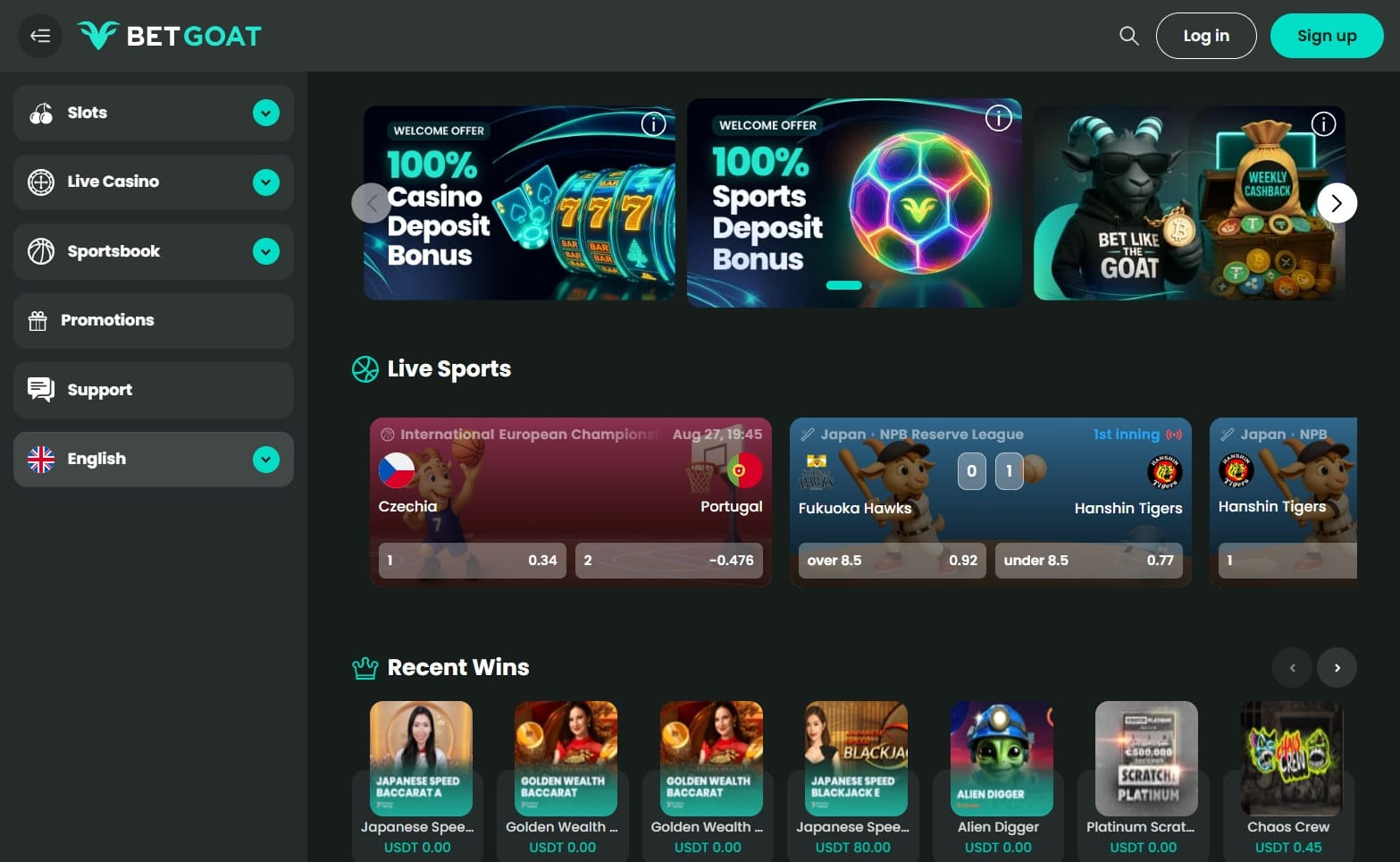 BETGOAT-Bitcoin Gambling & Crypto Casino