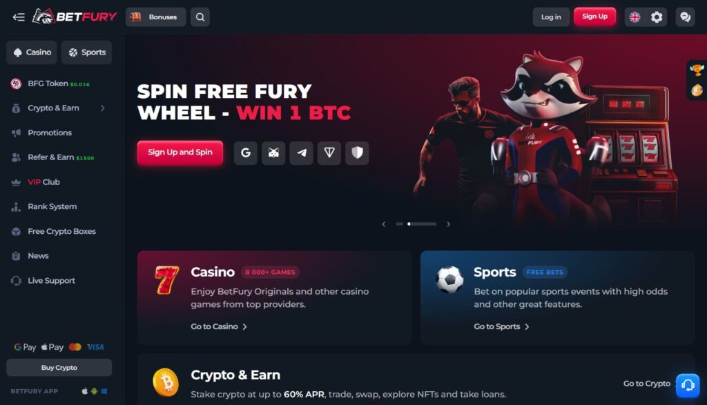 BetFury-Bitcoin Gambling & Crypto Casino